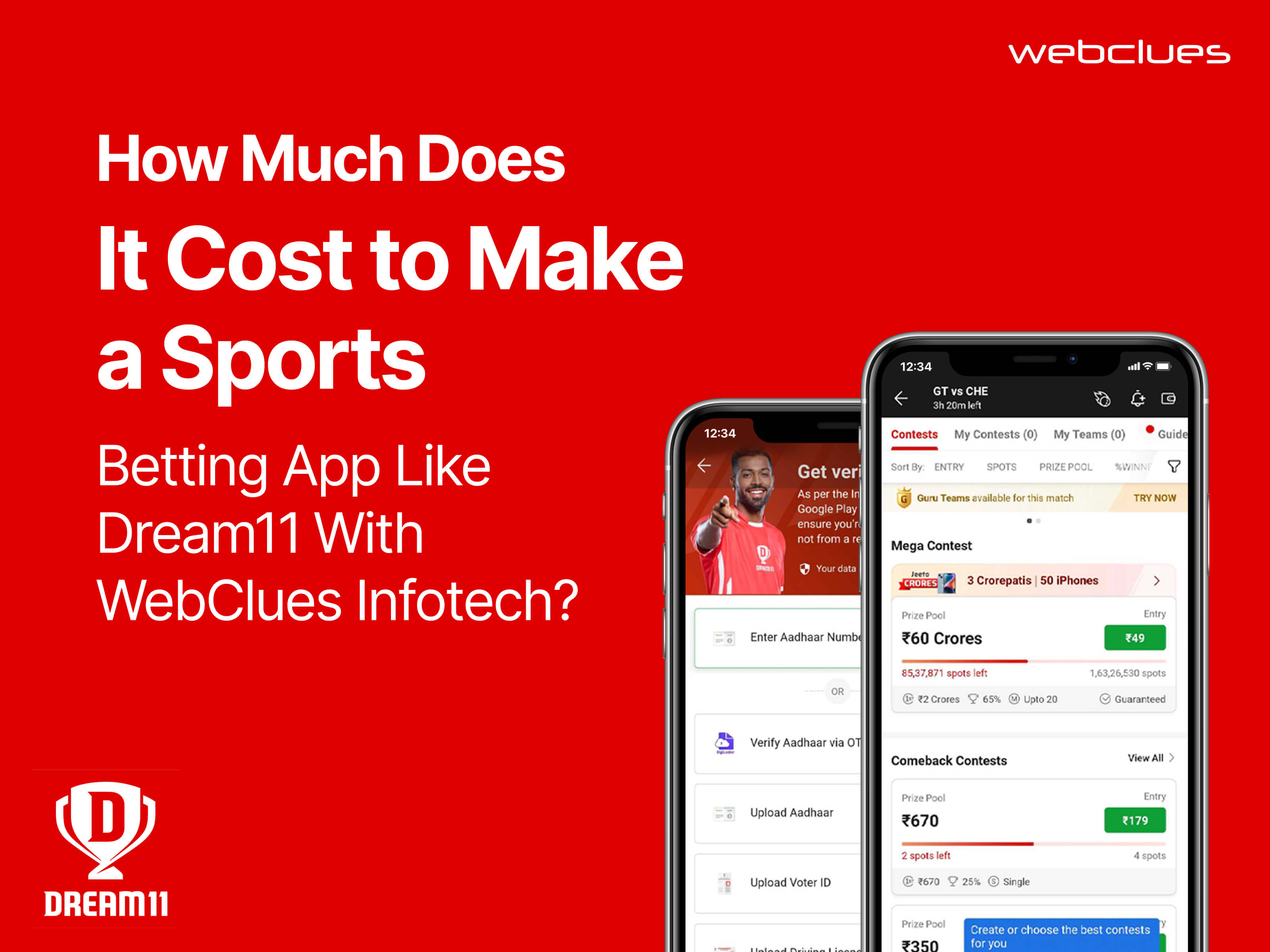 How much does it cost to build fantasy sports app like Dream 11