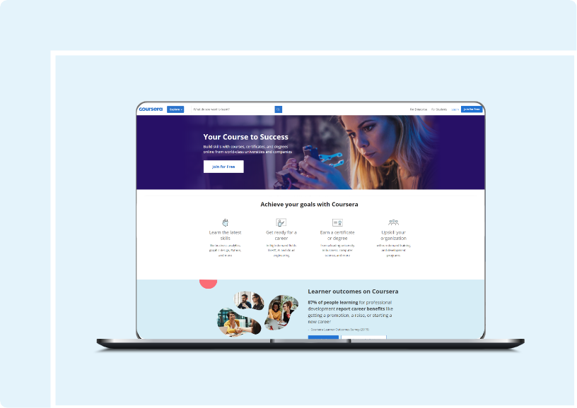 An elearning app like Coursera