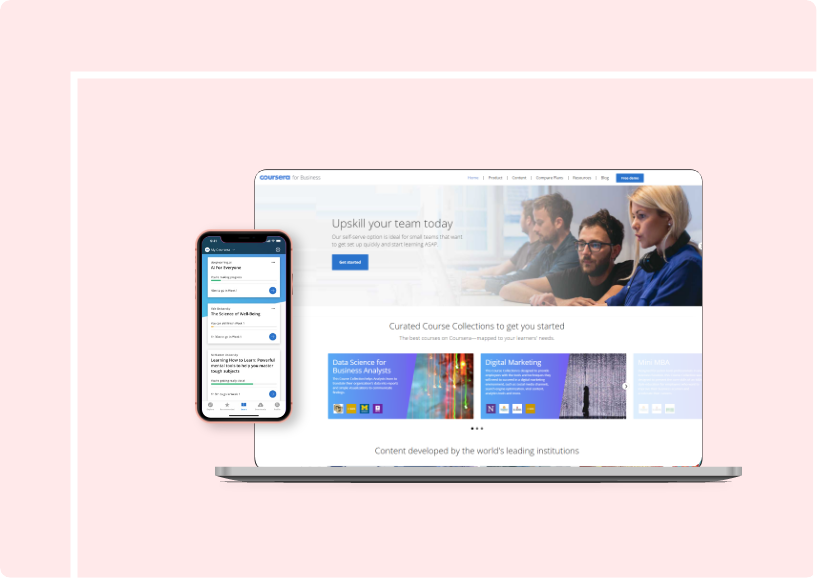 An elearning app like Coursera